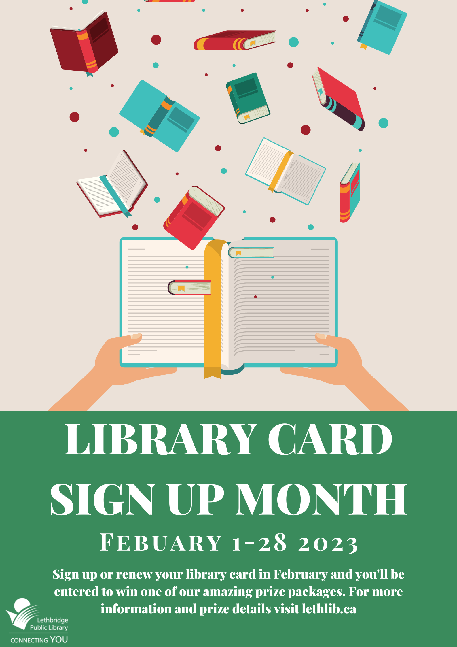 Library Card Sign up Month Lethbridge Public Library Lethbridge SISN